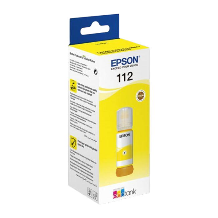 Чорнило Epson 112 EcoTank Pigment Yellow (C13T06C44A)